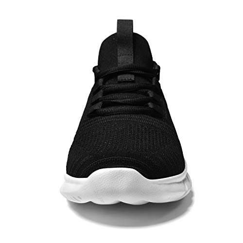 LK LEKUNI Zapatillas Running Hombre Mujer Zapatos Deporte para Correr Trail Fitness Sneakers Ligero Transpirable-Negro01-41