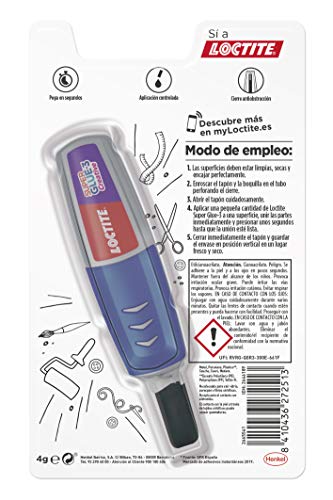 Loctite Super Glue-3 Perfect Pen, adhesivo transparente con forma de bolígrafo, pegamento instantáneo y universal antigoteo, fácil de usar y de gran precisión, 1x3 g
