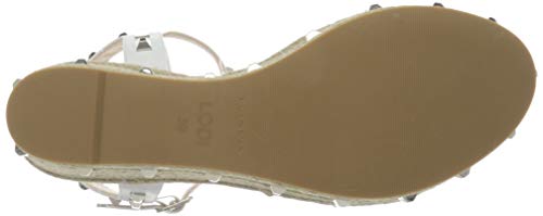lodi Edel, Sandalias con cuña Tipo Alpargatas Mujer, Blanco, 40 EU
