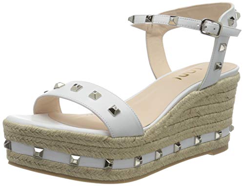 lodi Edel, Sandalias con cuña Tipo Alpargatas Mujer, Blanco, 40 EU