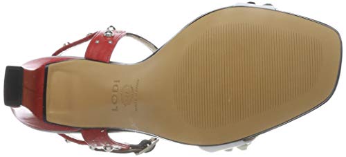 lodi HARO, Sandalia con Pulsera Mujer, Multicolor (Glove Blanco Glove Blanco), 38 EU