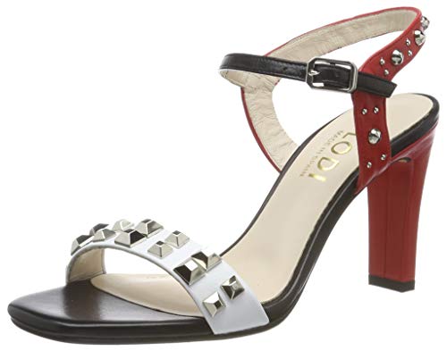 lodi HARO, Sandalia con Pulsera Mujer, Multicolor (Glove Blanco Glove Blanco), 38 EU