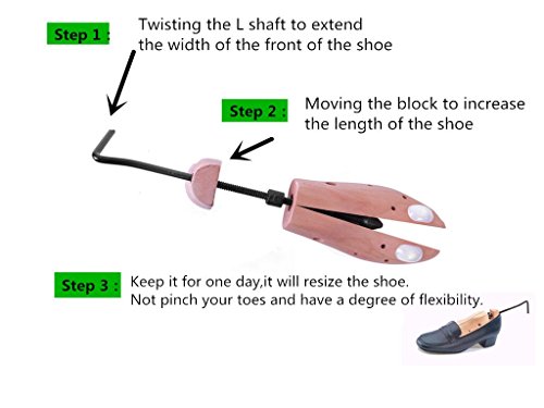 logei 1 par de hormas de zapatos hormas para zapatos hormas de madera horma para hombres y mujeres (Gr. 39 - 42)