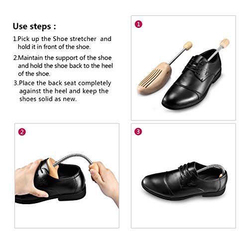 logei® 1 par de la alta calidad de caracol de madera hormas de zapatos primavera Camilla zapatos Siguiente Hombres Gr. 43-44