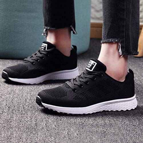 Logobeing Zapatillas Deportivas de Mujer - Zapatos Sneakers Zapatillas Mujer Running Casual Yoga Calzado Deportivo de Exterior de Mujer 35-40 (38, Negro)