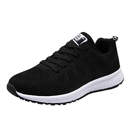 Logobeing Zapatillas Deportivas de Mujer - Zapatos Sneakers Zapatillas Mujer Running Casual Yoga Calzado Deportivo de Exterior de Mujer 35-40 (38, Negro)