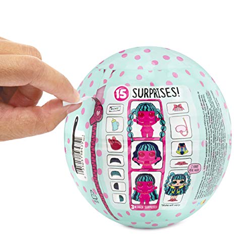 LOL Surprise Muñecas Coleccionables para Niñas , Con 15 Sorpresas y Cabello Intercambiable , Muñecas #Hairvibes