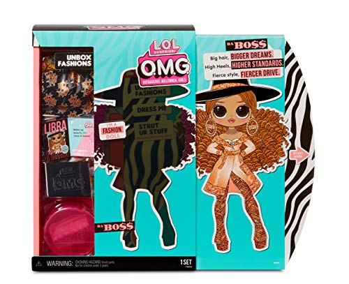 LOL Surprise Muñecas de Moda Coleccionables para Niñas , Con 20 Sorpresas y Accesorios , Da Boss , OMG Serie 3