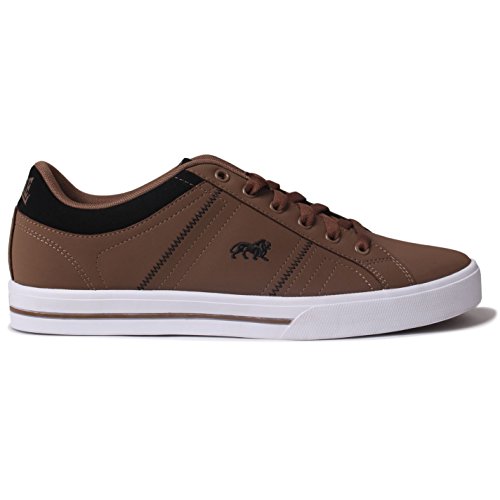 Lonsdale Latimer Zapatillas deportivas para hombre de piel de estilo casual, color Marrón, talla 12 UK