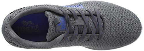 Lonsdale SILWICK, Zapatillas para Correr de Carretera para Hombre, Gris, Azul,.43 EU