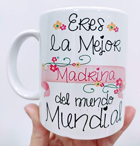 Los Eventos de la Tata. Tazas para la Mejor Madrina del uniiverso