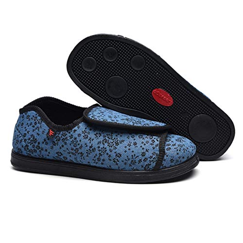 Los zapatos ortopédicos for las mujeres se abrieron los zapatillas obesos guía ancianos gran tratamiento elevable Hallux Valgus lesión en la cirugía de gasa edema diabético deformado pulgar calzado