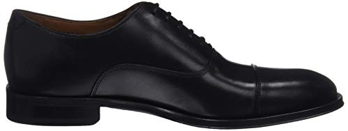Lottusse L6965, Zapatos Oxford Puntera Recta Hombre, Negro (Ebony Negro), 43.5 EU