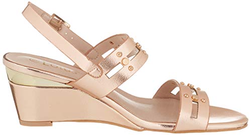 Lotus Alice, Zapatos de tacón con Punta Abierta Mujer, Dorado (Rose Gold Ky), 36 EU