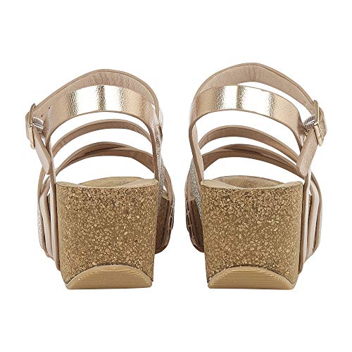 Lotus Lily, Sandalias con Punta Abierta Mujer, Oro Rosa Oro Ky, 40 EU