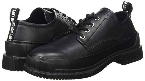 Love Moschino JA10273G0BJA0, Oxford Mujer, Negro, 37 EU