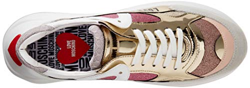 Love Moschino SS21, Zapatillas Deportivas Mujer, Rosa, 37 EU
