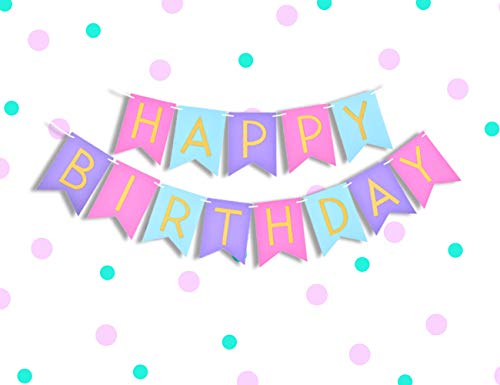 LUCK COLLECTION Mermaid Birthday Party Supplies Mermaid Foil Balloons Happy Birthday Banner Globos de látex para niñas Fiesta de cumpleaños Baby Shower Decoraciones de Despedida de Soltera