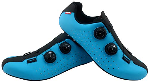 LUCK Eris, Zapatillas de Ciclismo de Carretera Unisex Adulto, Azul, 44 EU