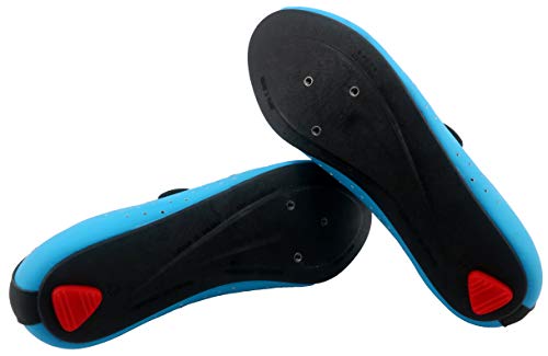 LUCK Eris, Zapatillas de Ciclismo de Carretera Unisex Adulto, Azul, 44 EU