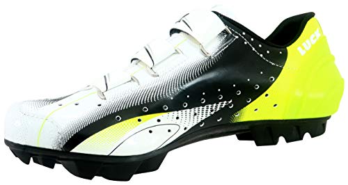 Luck Extreme 3.0 MTB Zapatillas de Ciclismo, Adultos Unisex, Amarillo, 43 EU
