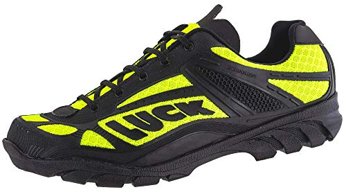 LUCK Zapatillas de Ciclismo Predator 18.0,con Suela de EVA Ideal para Poder adaptarte a Cualquier Terreno y disciplina Deportiva. (40 EU, Amarillo)
