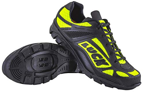 LUCK Zapatillas de Ciclismo Predator 18.0,con Suela de EVA Ideal para Poder adaptarte a Cualquier Terreno y disciplina Deportiva. (40 EU, Amarillo)