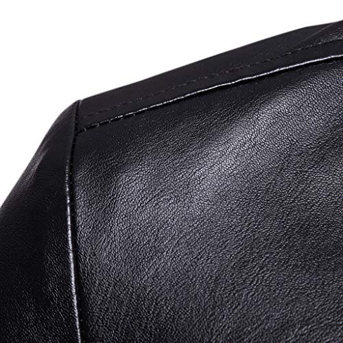 Luckycat Hombres Cuero Chaquetas De Traje Y Americanas Informal Business Casual Blazer Slim Fit Chaquetas de Traje Casual para Hombre Chaqueta Slim Fit Trajes de Abrigo Chaqueta Casual sólida Tops