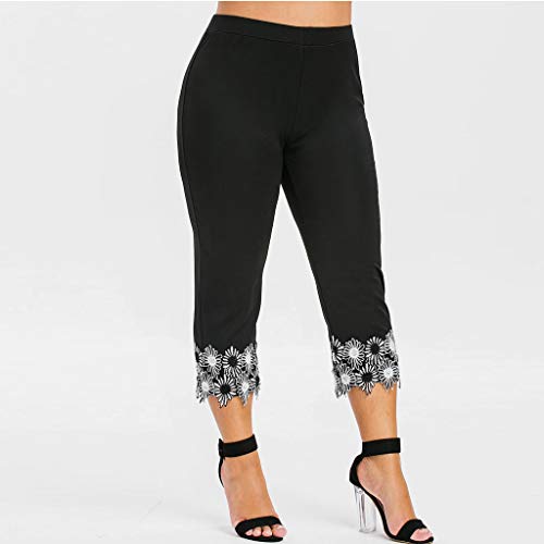 Luckycat Mujer 3/4 Leggings Piratas Tallas Grandes Verano Elastico Cómodo Transpirable Capri Mallas Pantalones Leggings Mujer Deportivas Leggins Yoga Pantalones para Training Running Yoga Fitness