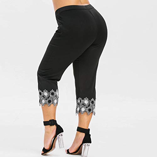 Luckycat Mujer 3/4 Leggings Piratas Tallas Grandes Verano Elastico Cómodo Transpirable Capri Mallas Pantalones Leggings Mujer Deportivas Leggins Yoga Pantalones para Training Running Yoga Fitness