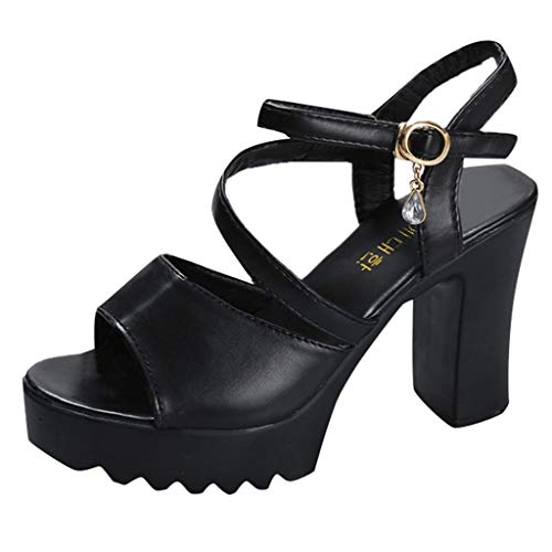 Luckycat Sandalias Mujer Verano 2020 Sandalias Mujer Cuña, Verano Plataforma Punta Cerradas Bohemias Zapatos De Tacón Alto Alpargatas De Playa Fiesta