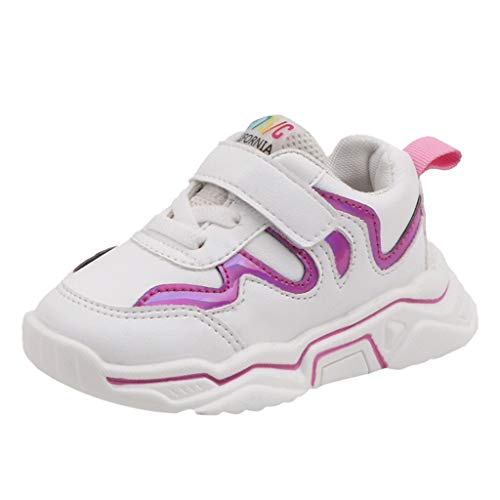 Luckycat Zapatillas con Lentejuelas Niña Zapatos de Gimnasia para Caminar Ligero Trainers Kids Zapatillas de Deporte para Niñas