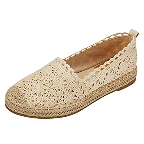 Luckycat Zapatos Alpargatas Mujer Ocasionales Loafer Zapatos Moda Planos Alpargatas Alpargatas Clásica Lona Mujer Zapatillas Slip-on práctico cómodo comode Mujer Brillantes básica Paja tacón Plano