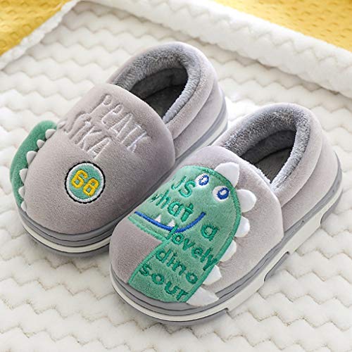 Luckycat Zapatos Antideslizantes para Bebé Niñas de Algodón Suave con Modelo de Dinosaurio Zapatillas para Primeros Pasos para Recién Nacidos Zapatillas de Estar por casa Unisex bebé