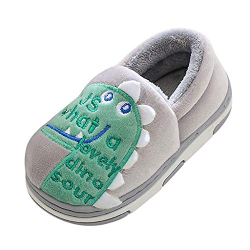 Luckycat Zapatos Antideslizantes para Bebé Niñas de Algodón Suave con Modelo de Dinosaurio Zapatillas para Primeros Pasos para Recién Nacidos Zapatillas de Estar por casa Unisex bebé