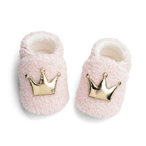 Luckycat Zapatos de Bebe Niñas Recién Nacido Primeros Pasos Antideslizante Suela Blanda Zapatos de Princesa