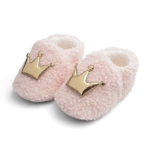 Luckycat Zapatos de Bebe Niñas Recién Nacido Primeros Pasos Antideslizante Suela Blanda Zapatos de Princesa