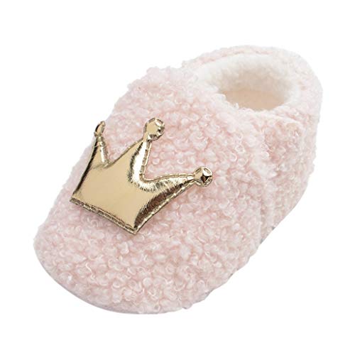Luckycat Zapatos de Bebe Niñas Recién Nacido Primeros Pasos Antideslizante Suela Blanda Zapatos de Princesa