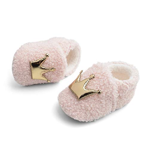 Luckycat Zapatos de Bebe Niñas Recién Nacido Primeros Pasos Antideslizante Suela Blanda Zapatos de Princesa