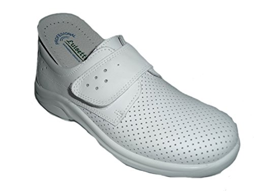 LUISETTI Berlin 0025 Zapato Sanitario Y HOSTELERIA Unisex-Adulto Blanco 40