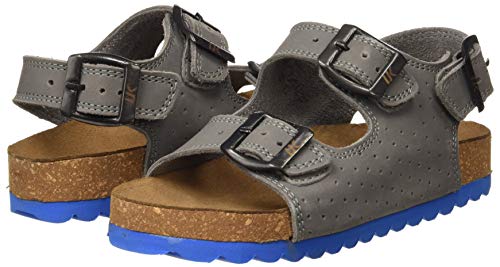Lumberjack Kite, Sandalias con Punta Abierta Niños, Gris (Grey Cd003), 33 EU