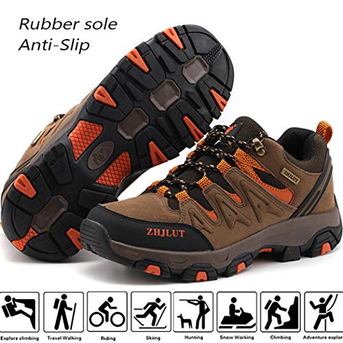 Lvptsh Zapatillas de Trekking para Hombre Botas de Montaña Zapatillas de Senderismo Calzado de Trekking Botas de Senderismo Antideslizantes AL Aire Libre Transpirable Sneakers
