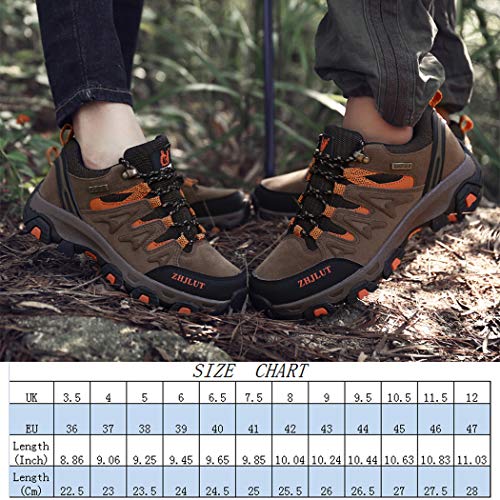 Lvptsh Zapatillas de Trekking para Hombre Botas de Montaña Zapatillas de Senderismo Calzado de Trekking Botas de Senderismo Antideslizantes AL Aire Libre Transpirable Sneakers