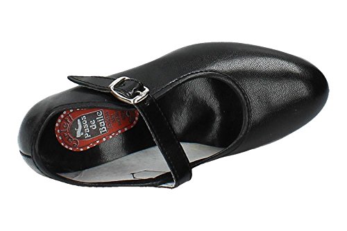 MADE IN SPAIN 15 Zapato DE SEVILLANAS NIÑA Zapatos TACÓN Negro 29