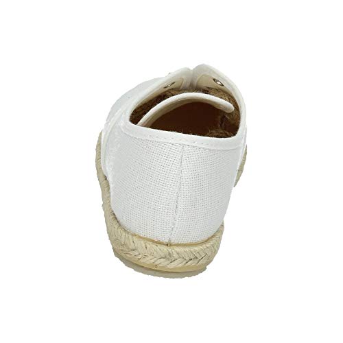 MADE IN SPAIN 260/L ESPARTEÑAS DE Lona NIÑO Zapatillas Blanco 29