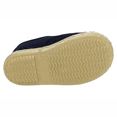 MADE IN SPAIN 260/L ESPARTEÑAS DE Lona NIÑO Zapatillas Marino 27