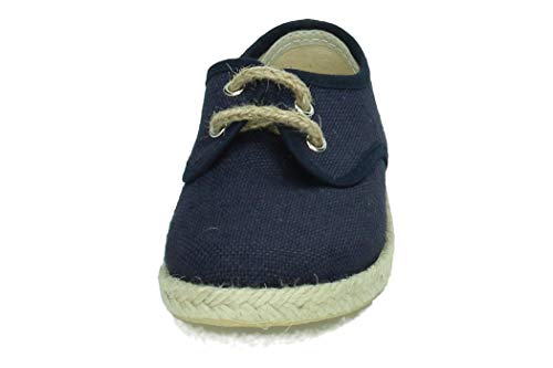 MADE IN SPAIN 267/L ESPARTEÑAS Lona NIÑO Zapatillas Marino 28