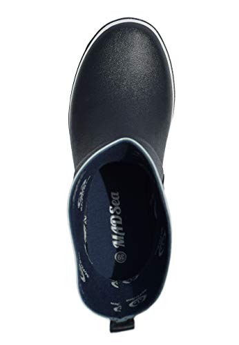 MADSea Cloud Botas de Goma Botas de Agua para Hombre y Mujer Media Caña Azul Oscuro, Color:Azul Oscuro, Tamaño:43 EU