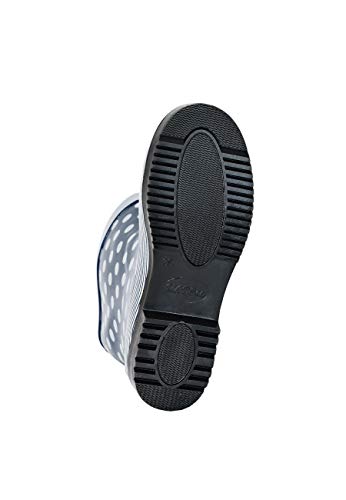MADSea Ocean Botas de Goma Botas de Agua para Mujer Media Caña Azul Oscuro Lunares Blancos, Tamaño:41 EU