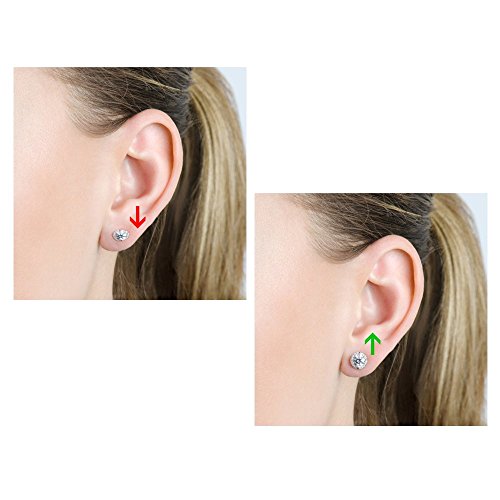 Magic BAX Earring Backs Lifters, 3 Pares de elevadores de Pendiente hipoalergénicos Ajustables para Todos los Pendientes de Poste